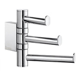 Smedbo Robe Hook Smedbo Air Swing Arm Triple Towel Hook in Chrome