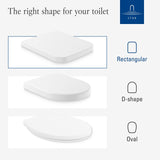 Villeroy & Boch Toilet Seat Villeroy & Boch Venticello Wrapover Soft Close, Quick Release Toilet Seat  in White Alpin