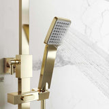 Aquarius Bathrooms Exposed Shower Set Aquarius Zacha Square Exposed Shower Valve Set with Shower Head and Handset