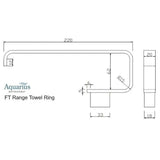 Aquarius Bathrooms Towel Ring Aquarius FT Towel Ring