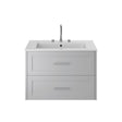 Heritage Wall Mounted Vanity Unit Dove Grey / 0 Heritage Lynton 800mm Wall Mounted Vanity Unit with Basin