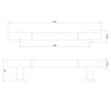 Crosswater GrabRail/Bar Crosswater Straight Grab Bar