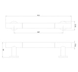 Crosswater Grab Rail/Bar Crosswater Straight Grab Bar