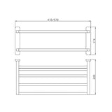 Aquarius Bathrooms Shelf Aquarius Auro Towel Shelf in Brushed Brass