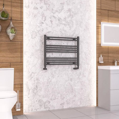 Eastbrook Wendover Straight Heated Towel Rail in Anthracite
