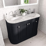 Eastbrook Floor Standing Vanity Unit Matt Anthracite / White Quartz Eastbrook Hardwick Traditional 1200mm Floor Standing Vanity Unit with Double Basin