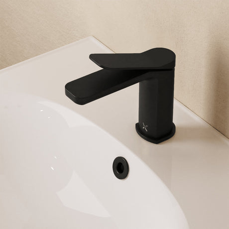 Crosswater Mono Basin Tap Matt Black Crosswater Glide II Mono Basin Mixer Tap