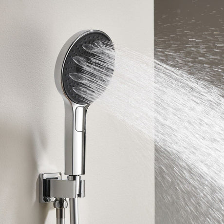 TED Shower Handset Chrome TED Venn 3 Function Shower Handset with Outlet, Bracket and Hose