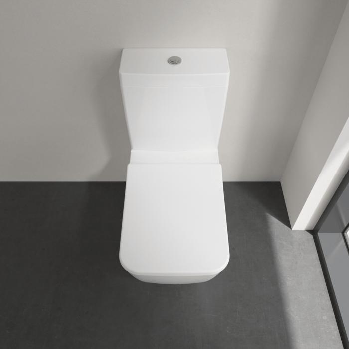 Villeroy & Boch Close Coupled Toilet Villeroy & Boch Venticello Rimless Close Coupled Toilet with Slimline Soft Close Seat