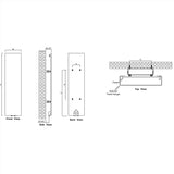 Reina Panel Radiator Reina Slimline Vertical Central Heating Panel Radiator
