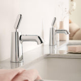 VADO Mono Basin Tap Vado Arrondi Mini Mono Basin Mixer Tap with Universal Waste in Chrome