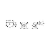 Roca Countertop Basin Roca Optica Arc Shaped Countertop Basin
