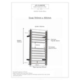 JIS Ladder Rail JIS Sussex Ouse Vertical Stainless Steel Heated Towel Rail