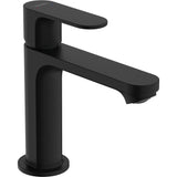 Hansgrohe Mono Basin Tap Hansgrohe Rebris S Single Lever Basin Mixer 110 With Pop-Up Waste Set in Matt Black