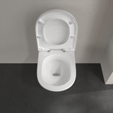 Villeroy & Boch Wall Hung Toilet Villeroy & Boch O.novo Wall Hung Rimless DirectFlush Toilet with Soft Close Seat