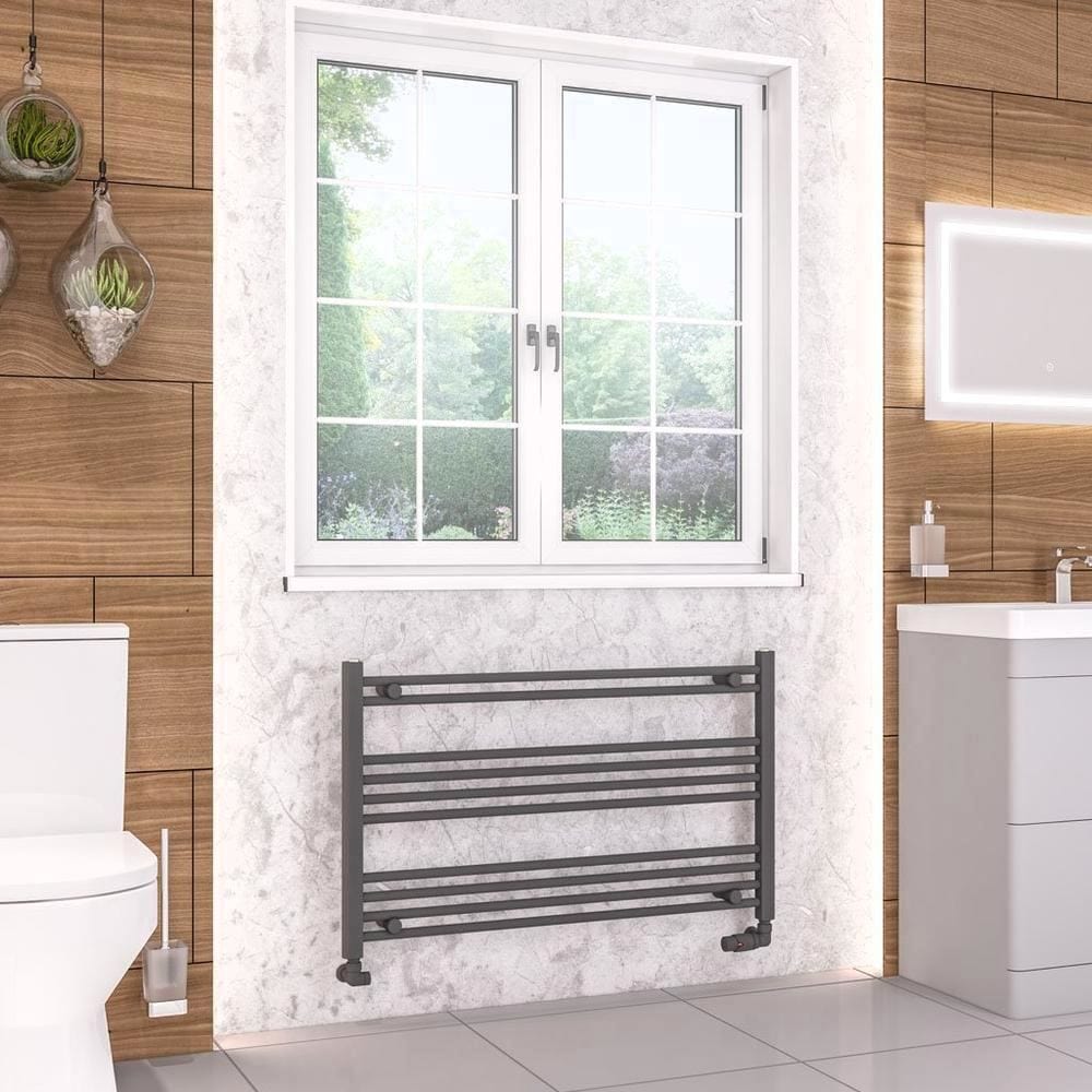 Eastbrook Wendover Straight Heated Towel Rail in Anthracite