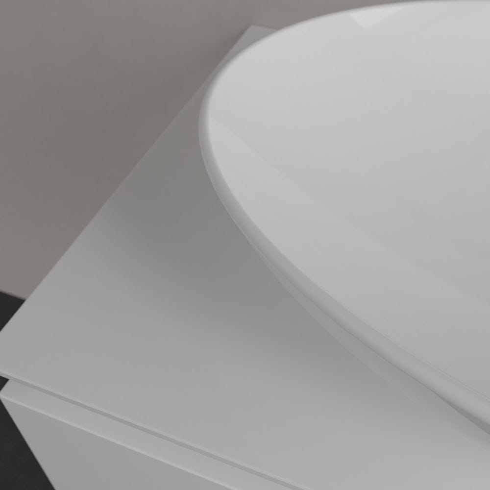 Villeroy & Boch Countertop Basin Villeroy & Boch Loop & Friends Oval Countertop Basin in White Alpin