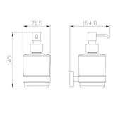 Aquarius Bathrooms Soap Dispenser Aquarius Auro Soap Dispenser in Brushed Brass