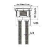 Eastbrook Flush Plate Eastbrook Cistern Flush Button