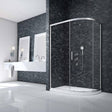 UK Bathroom Store Merlyn Ionic Essence Framed 1 Door Offset Quadrant Shower Enclosure in Chrome