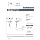 JTP Bidet Tap JTP Grosvenor Cross Bidet Mixer Tap with Pop-Up Waste