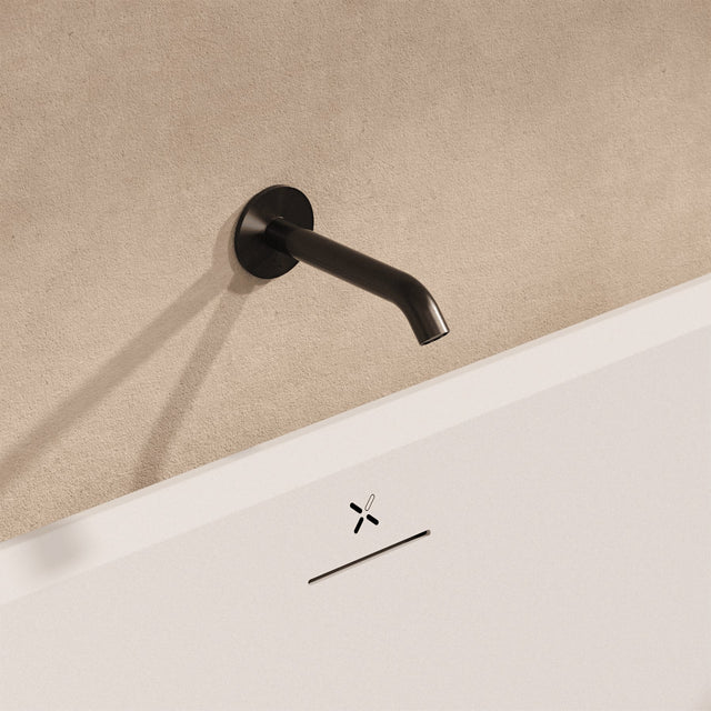Crosswater Bath Spout Stainless Slate Crosswater 3ONE6 Bath Spout