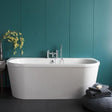 Britton Back To Wall Freestanding Bath Britton Saturn Back to Wall Freestanding Bath - 1700 x 750mm in White