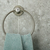 Vado Towel Rails and Rings Bright Nickel Booth & Co. Axbridge Towel Ring