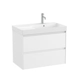 Roca Ona 800mm Wall Mounted Two Drawer Vanity Unit with Basin