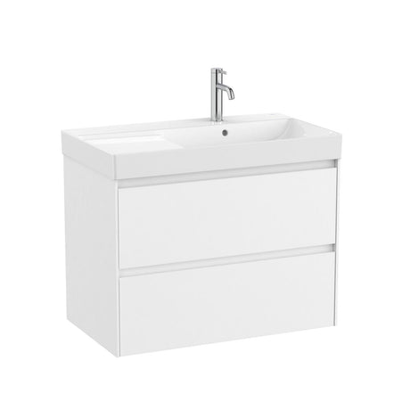 Roca Ona 800mm Wall Mounted Two Drawer Vanity Unit with Basin
