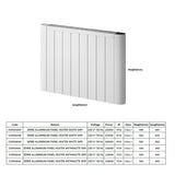 Reina Panel Radiator Reina Serre Electric Radiator with Wi-Fi Enabled LCD Display