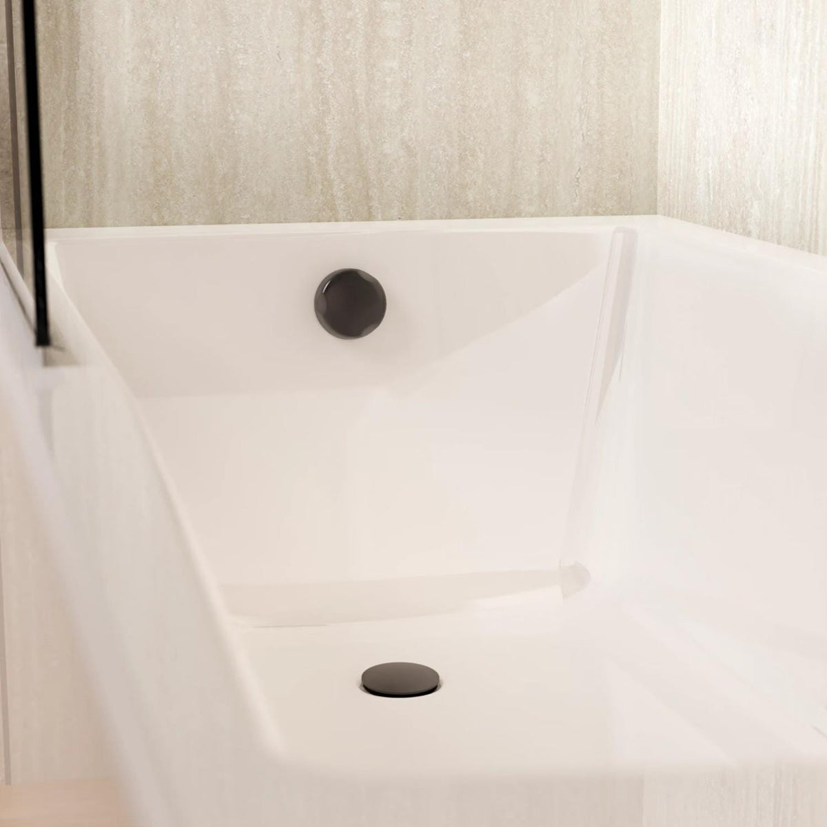 Crosswater Bath Waste Slate Crosswater Extended Pop-Up Bath Waste and Overflow