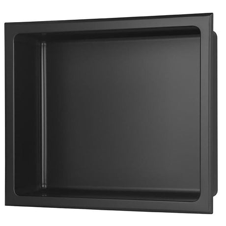 Aquarius Bathrooms Shelf Matt Black / 305 x 360mm Aquarius Shower Niche
