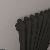 Eastbrook Column Radiator Eastbrook Rivassa Traditional 2 Column Radiator in Matt Black