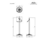 Miller Toilet Roll Holder Miller Signature Traditional Freestanding Toilet Roll Holder in Chrome