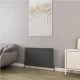 Eastbrook Panel Radiator 600 x 1010mm / Matt Anthracite Eastbrook Kingswood Slimline Horizontal Aluminium Radiator