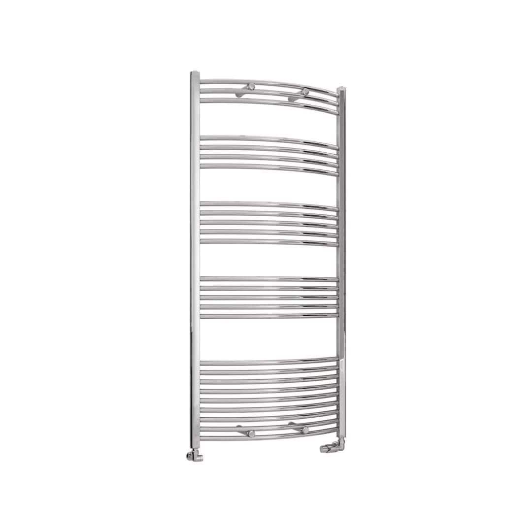 Eastbrook Ladder Rail Eastbrook Wendover Curved Vertical Heated Towel Rail - 1600 x 750mm in Chrome