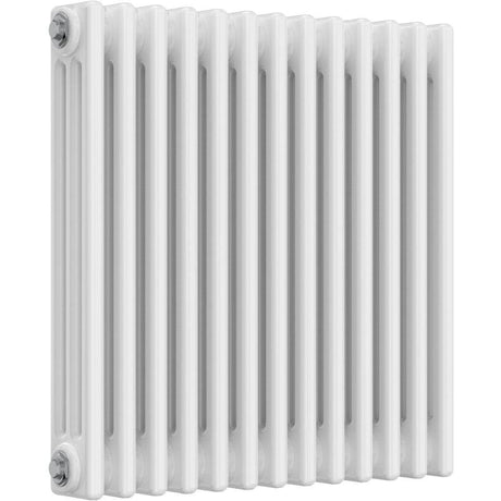Aquarius Bathrooms Column Radiator 600mm x 605mm Aquarius Foundry Horizontal 3 Column Radiator in White