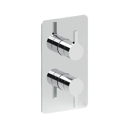 Britton Concealed Shower Valve Britton Hoxton 2.0 2 Outlet, 2 Handle Concealed Thermostatic Shower Valve