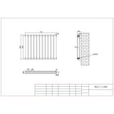 Aquarius Bathrooms Panel Radiator Aquarius Flat Double Horizontal Panel Radiator