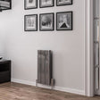 Eastbrook Panel Radiator 600 x 280 / Central Heating Eastbrook Peretti Straight Vertical Aluminium Radiator in Polished Aluminium
