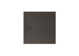 ROCA Square Shower Tray Onyx / 800 x 800mm ROCA Terran-N Superslim Stonex® Square Shower Tray with Twist Colour Match Waste Cover