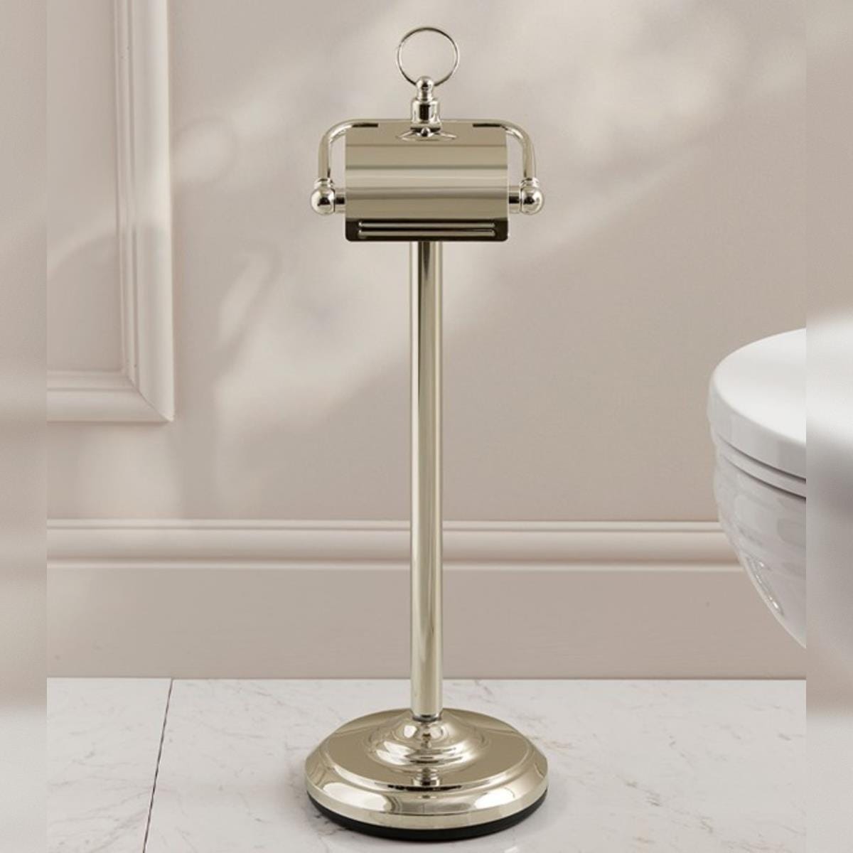 Miller Toilet Roll Holder Miller Signature Freestanding Traditional Toilet Roll Holder with Cover