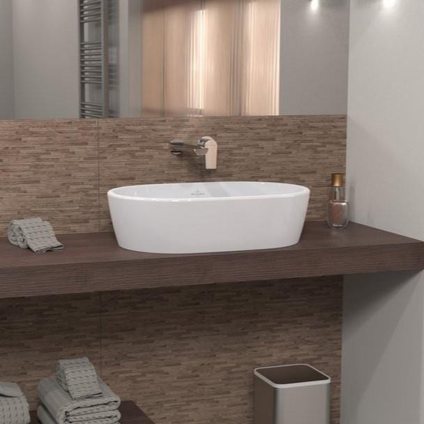 Villeroy & Boch Countertop Basin Villeroy & Boch Architectura Oval 600mm Countertop Basin (with Overflow) in Alpin White