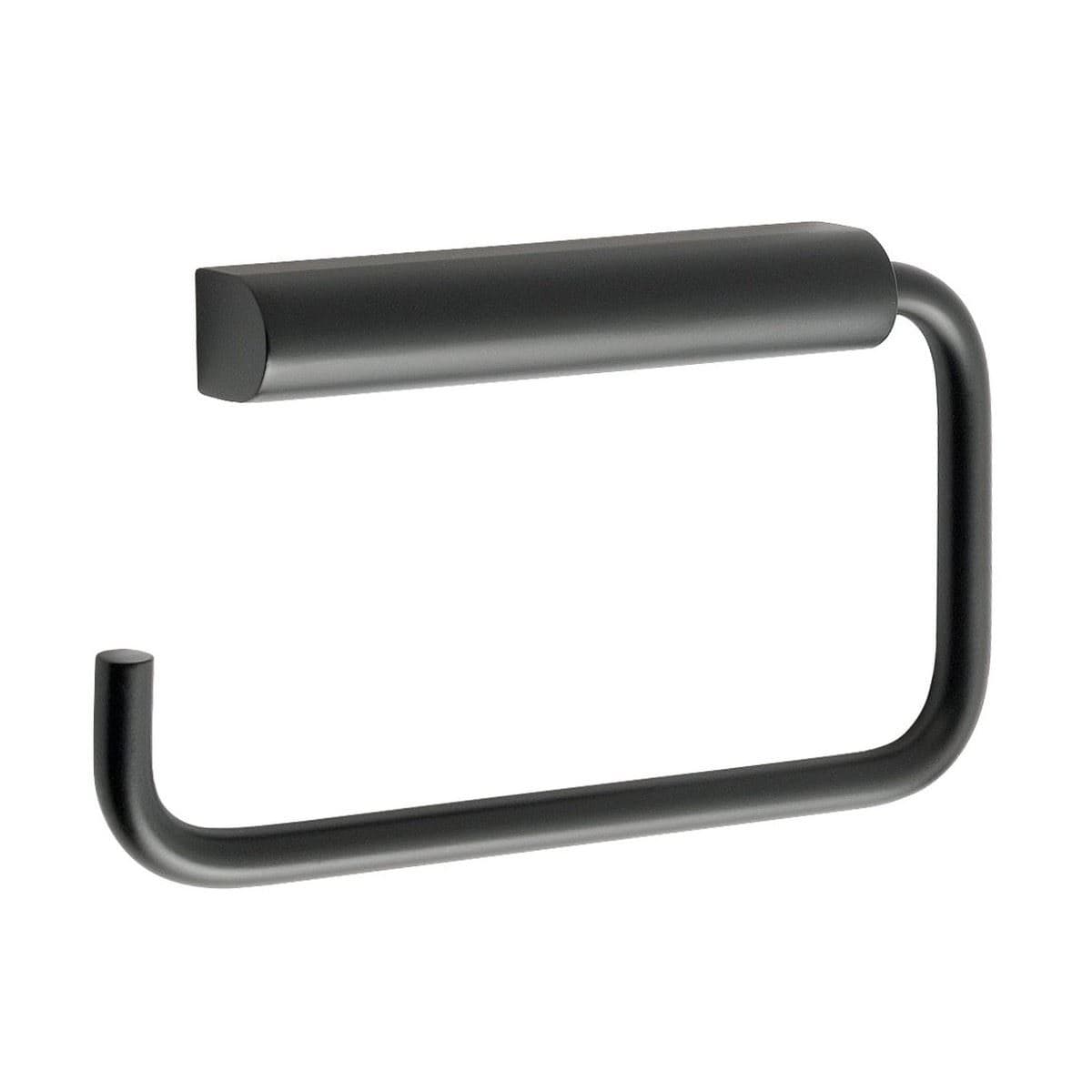 JTP Toilet Roll Holder Matt Black JTP VOS Toilet Roll Holder