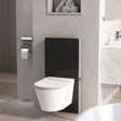 Imex Wall Hung WC Frame Imex Senso Smart Touch Free Wave Flush Wall Hung Cistern Frame with Black Glass Finish