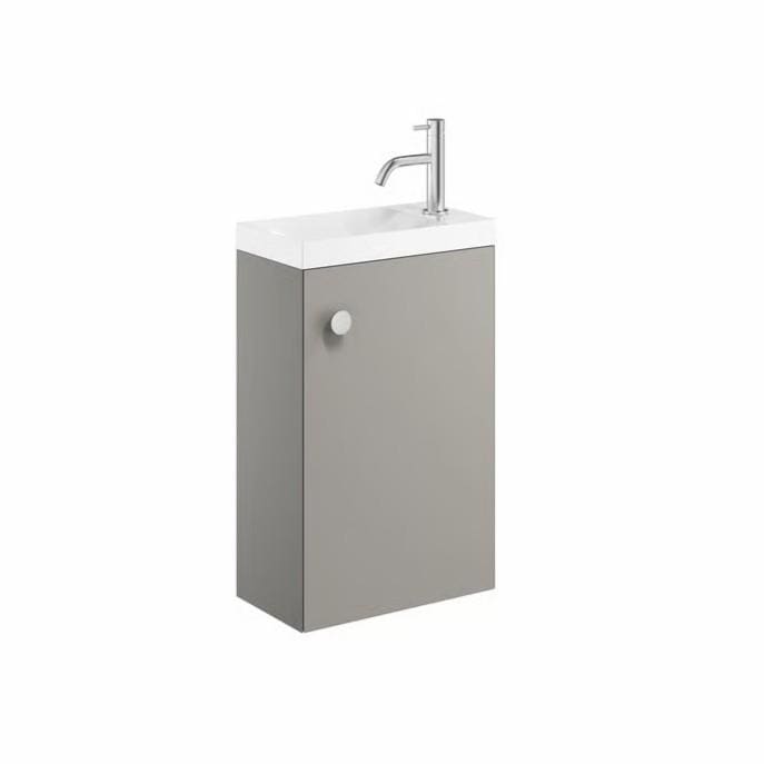 Crosswater Cloakroom Vanity Unit Crosswater Alo Single Door Wall Mounted 400mm Cloakroom Vanity Unit with Basin