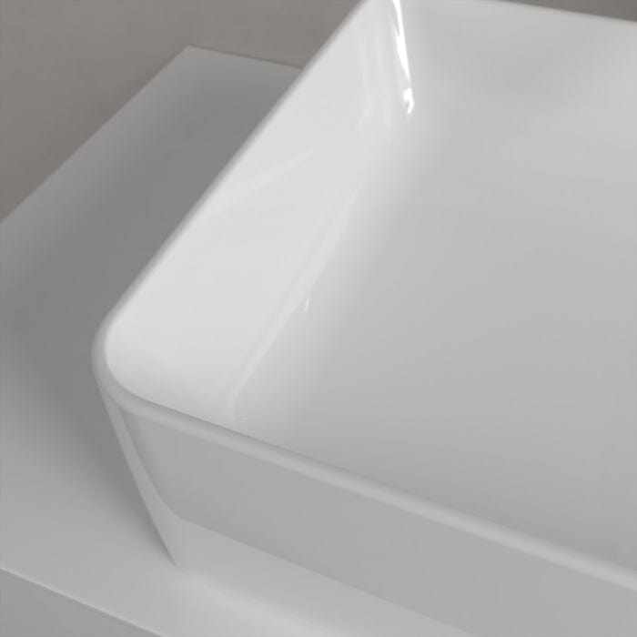 Villeroy & Boch Countertop Basin Villeroy & Boch Collaro 560mm Rectangular Countertop Basin in White Alpin