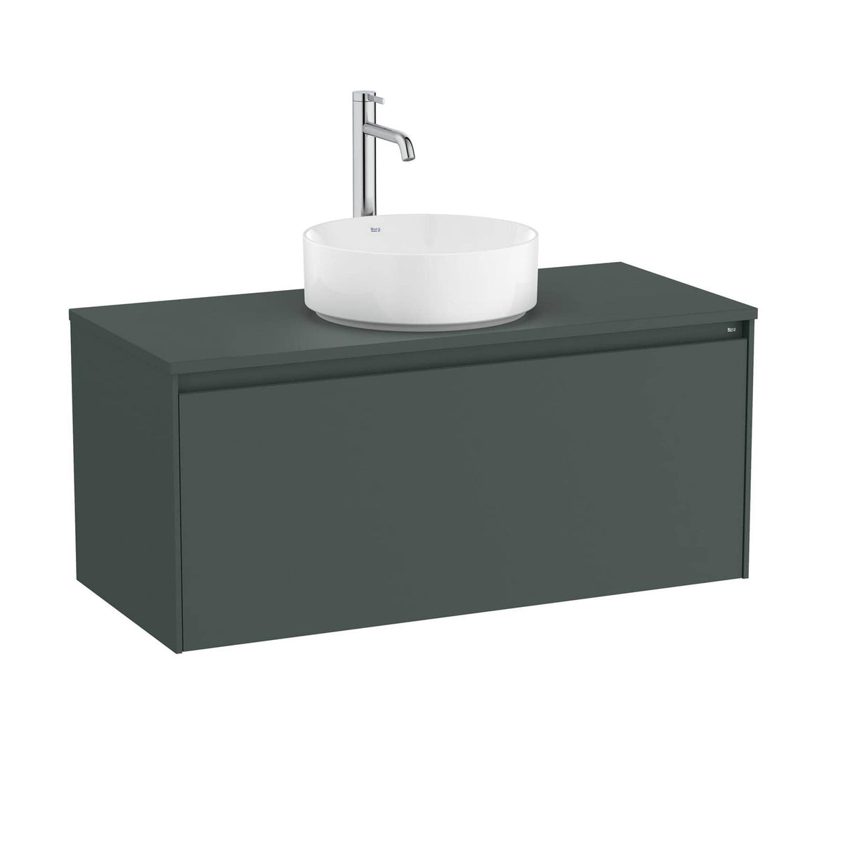 Roca Wall Mounted Vanity Unit Roca Ona 1000mm Wall Mounted One Drawer Vanity Unit with Countertop