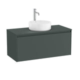 Roca Wall Mounted Vanity Unit Roca Ona 1000mm Wall Mounted One Drawer Vanity Unit with Countertop